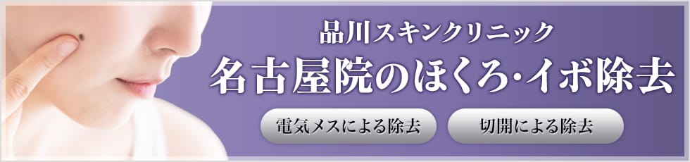 品川スキンクリニック 名古屋院のほくろ・イボ除去 電気メスによる除去 切開による除去