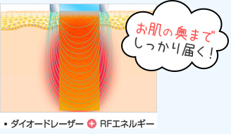 お肌の奥までしっかり届く！