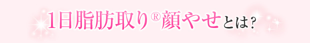 1日脂肪取り顔やせとは？