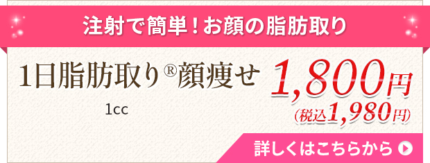 1日脂肪取り顔やせ