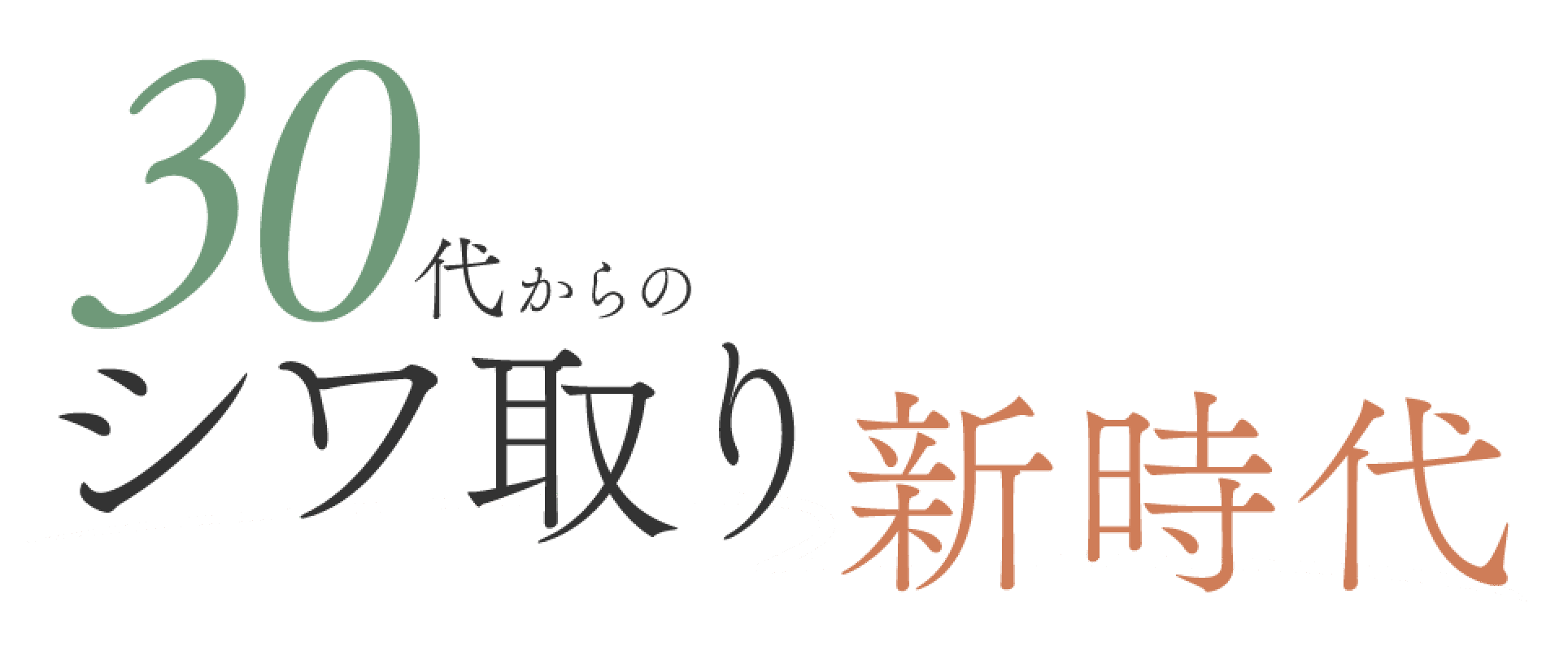 シワ取り新時代