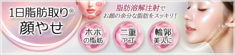 1日脂肪取り顔やせ