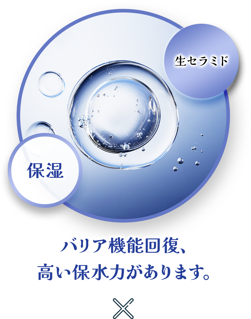 生セラミド 保湿 バリア機能回復、高い保水力があります。