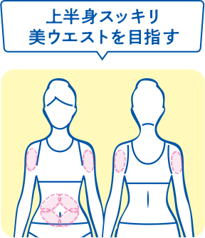 上半身スッキリ美ウエストを目指す8部位パターン