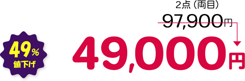 2点（両目） 49％値下げ
